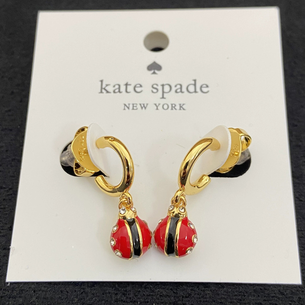 Kate SPADE Creative Ladybug Earrings